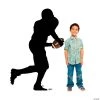 Football Player Running Silhouette Stand-Up