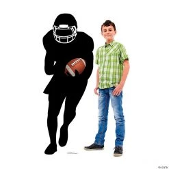 Football Running Back Silhouette Stand-Up