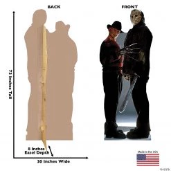 Freddy vs. Jason Life-Size Cardboard Stand-Up -DIY Photo Booth Sales Shop freddy vs jason life size cardboard stand up14101113 a02