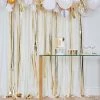 Ginger Ray White, Cream & Gold Fringe Crepe Paper Streamer Backdrop -DIY Photo Booth Sales Shop ginger ray white cream and gold fringe crepe paper streamer backdrop13959120