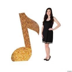 Gold Music Note Stand-Up