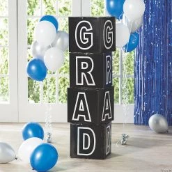 Grad Block Decorations - 4 Pc. -DIY Photo Booth Sales Shop grad block decorations 4 pc 13935845 a01