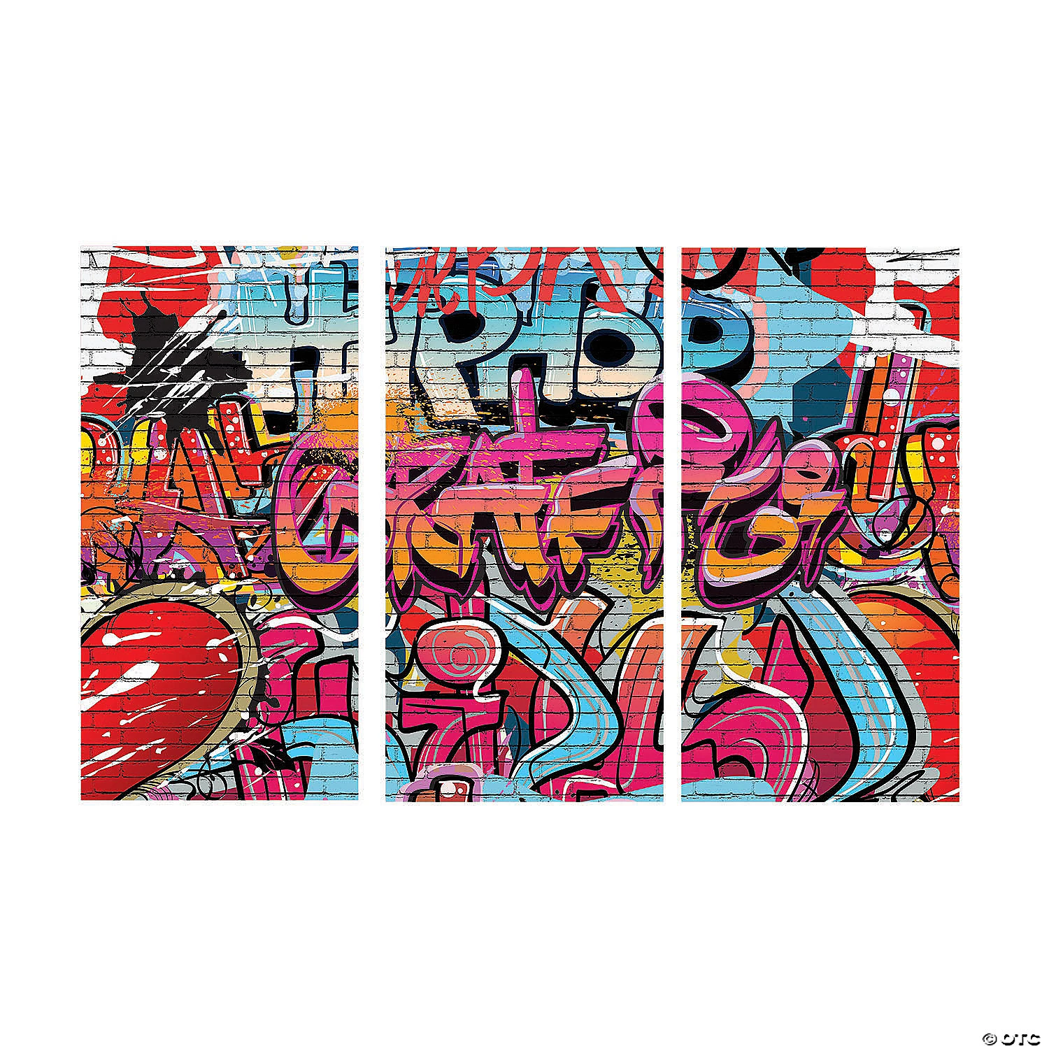 Graffiti Backdrop - 3 Pc. 4 Graffiti Backdrop - 3 Pc. - Image 2