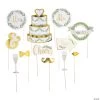 Greenery Wedding Photo Stick Props - 12 Pc. -DIY Photo Booth Sales Shop greenery wedding photo stick props 12 pc 13783227