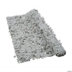 Grey Floral Sheeting Backdrop