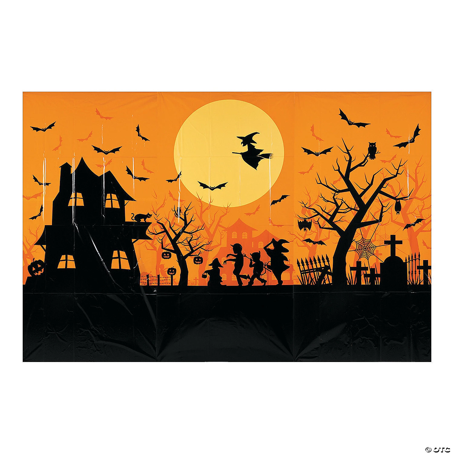 Haunted House Classic Backdrop Halloween Decoration - 3 Pc. 3 Haunted House Classic Backdrop Halloween Decoration - 3 Pc.