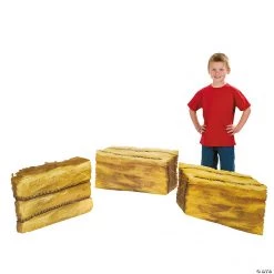 Hay Bale Cardboard Stand-Ups - 3 Pc.