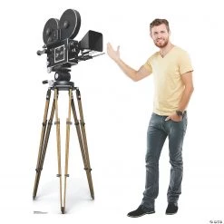 Hollywood Camera Life-Size Cardboard Stand-Up 6 Hollywood Camera Life-Size Cardboard Stand-Up -DIY Photo Booth Sales Shop hollywood camera life size cardboard stand up13960103 a01