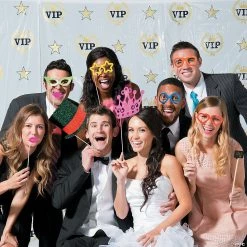 Hollywood VIP Backdrop Banner - 3 Pc. -DIY Photo Booth Sales Shop hollywood vip backdrop banner 3 pc 13751709 a02