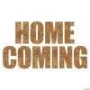 Homecoming Gold Glitter Cutouts - 10 Pc.
