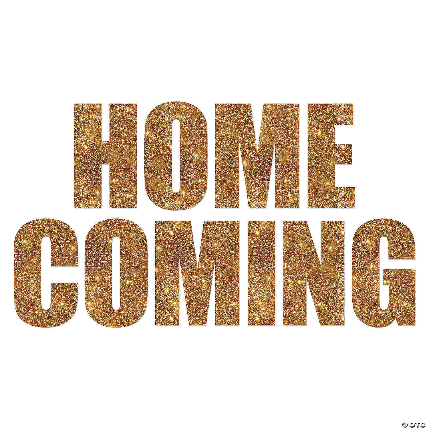 Homecoming Gold Glitter Cutouts - 10 Pc. 3 Homecoming Gold Glitter Cutouts - 10 Pc.