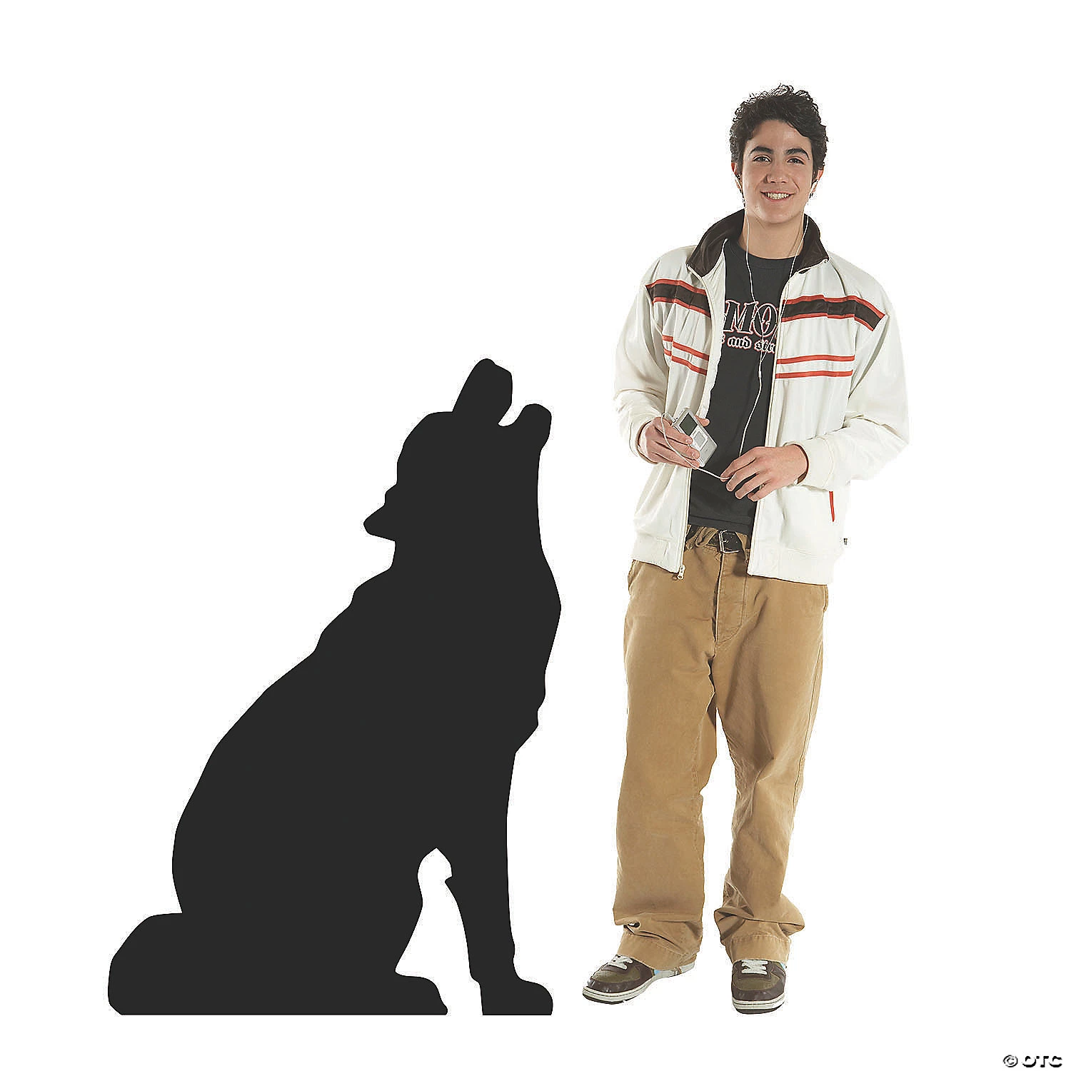 Howling Wolf Silhouette Life-Size Cardboard Stand-Up 5 Howling Wolf Silhouette Life-Size Cardboard Stand-Up - Image 3