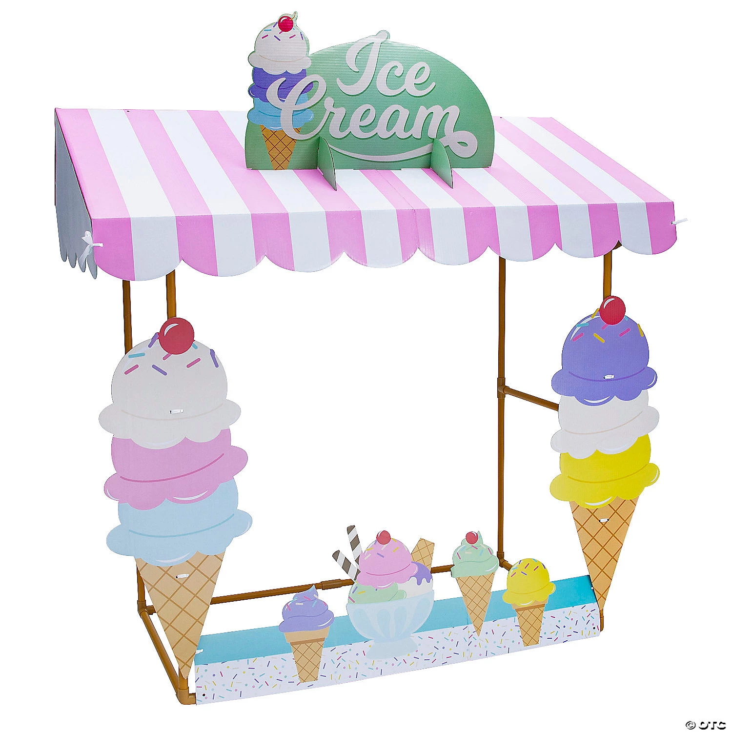 Ice Cream Tabletop Hut with Frame - 2 Pc. 3 Ice Cream Tabletop Hut with Frame - 2 Pc.