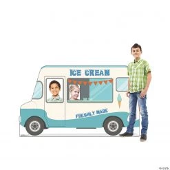 Ice Cream Truck Life-Size Cardboard Stand-In Stand-Up 6 Ice Cream Truck Life-Size Cardboard Stand-In Stand-Up -DIY Photo Booth Sales Shop ice cream truck life size cardboard stand in stand up13960097 a01