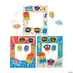 Ice Pop Photo Props with Glitter - 12 Pc.