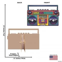 Illustrated Boombox Cardboard Stand-Up -DIY Photo Booth Sales Shop illustrated boombox cardboard stand up13960099 a01