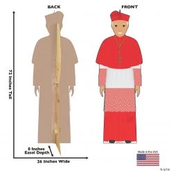 Illustrated Catholic Cardinal Lifesize Cardboard Stand-Up -DIY Photo Booth Sales Shop illustrated catholic cardinal lifesize cardboard stand up13944941 a01