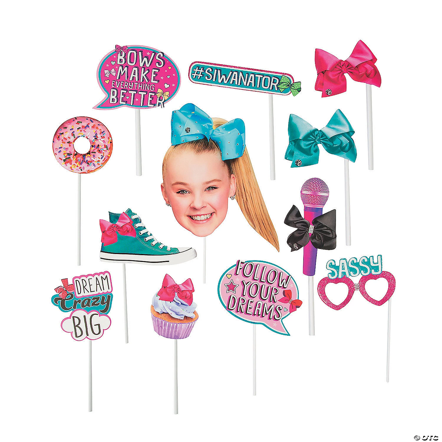 JoJo Siwa Photo Stick Props- 12 Pc. 3 JoJo Siwa Photo Stick Props- 12 Pc.