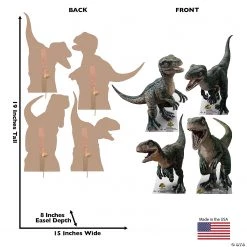 Jurassic World 3: Dominion™ Baby Blue, Charlie, Delta, Echo Life-Size Cardboard Stand-Ups - 4 Pc. -DIY Photo Booth Sales Shop jurassic world 3 dominion baby blue charlie delta echo life size cardboard stand ups 4 pc 14104922 a01