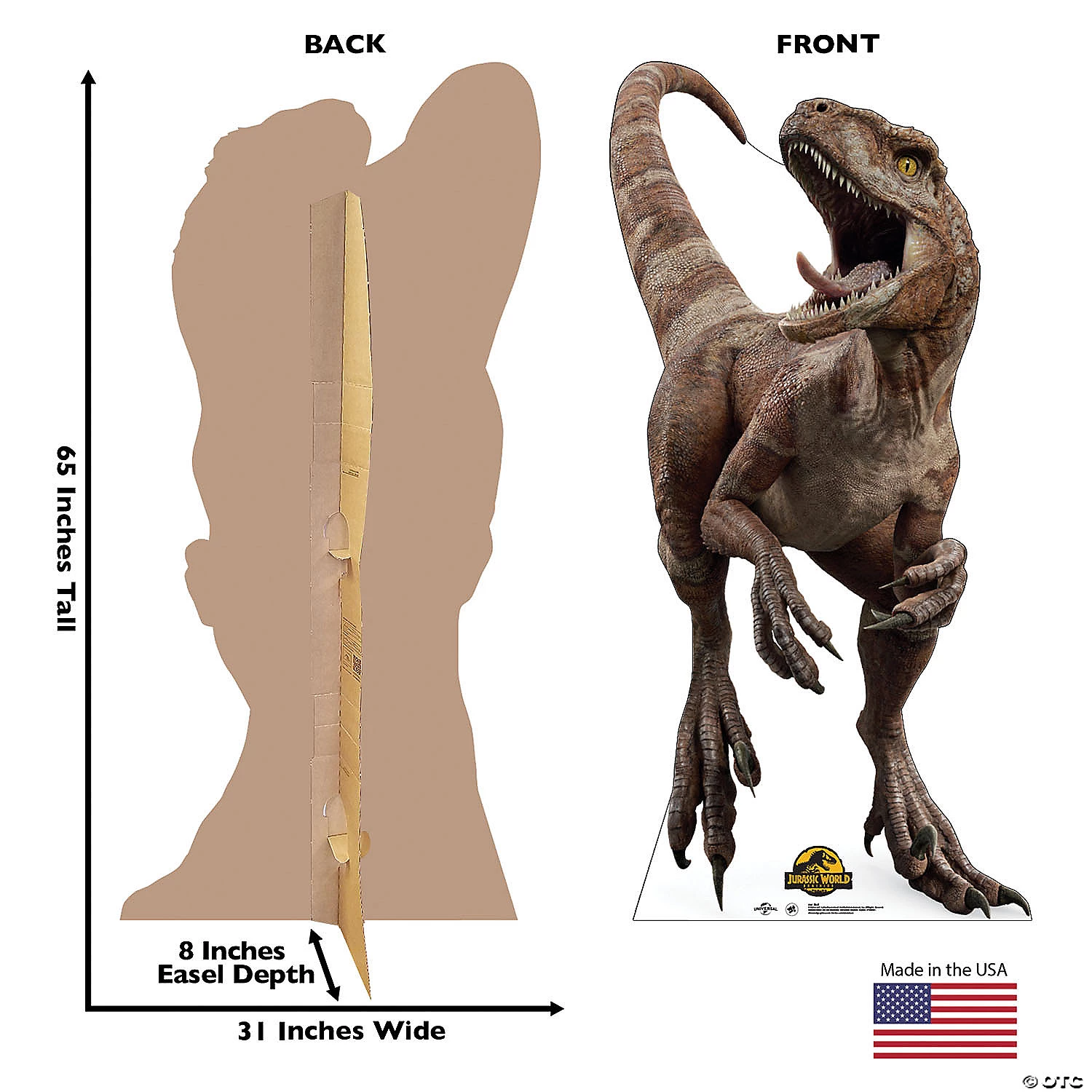 Jurassic World 3: Dominion™ Red Life-Size Cardboard Stand-Up 4 Jurassic World 3: Dominion™ Red Life-Size Cardboard Stand-Up - Image 2
