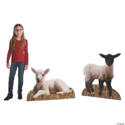 Lamb Cardboard Stand-Ups - 2 Pc.