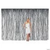 Large Metallic Fringe Backdrop Curtains