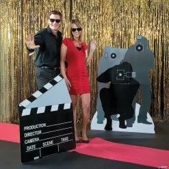 Large Metallic Fringe Backdrop Curtains -DIY Photo Booth Sales Shop large gold metallic fringe backdrop curtain3 6195 a05