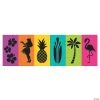 Large Luau Silhouette Backdrop - 6 Pc.
