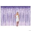 Large Metallic Fringe Backdrop Curtains