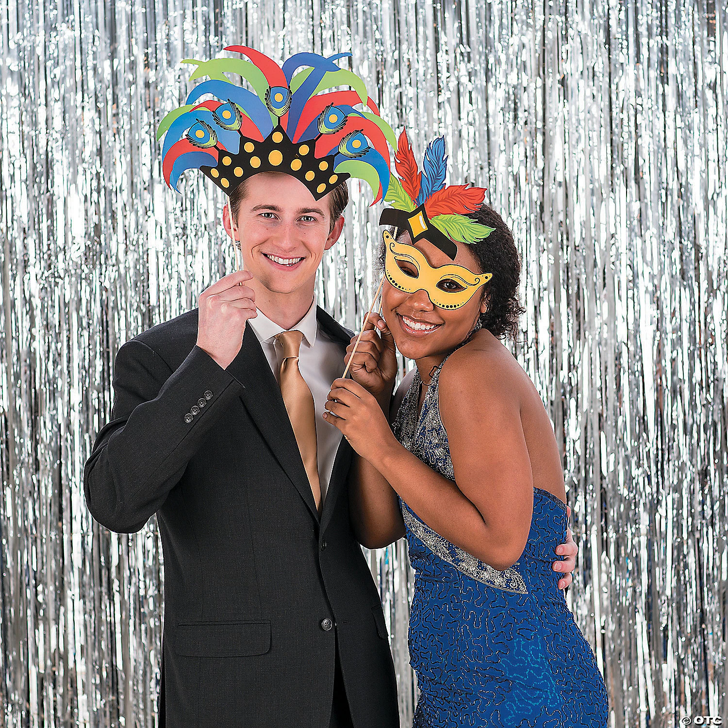 Large Metallic Fringe Backdrop Curtains 4 Large Metallic Fringe Backdrop Curtains - Image 2