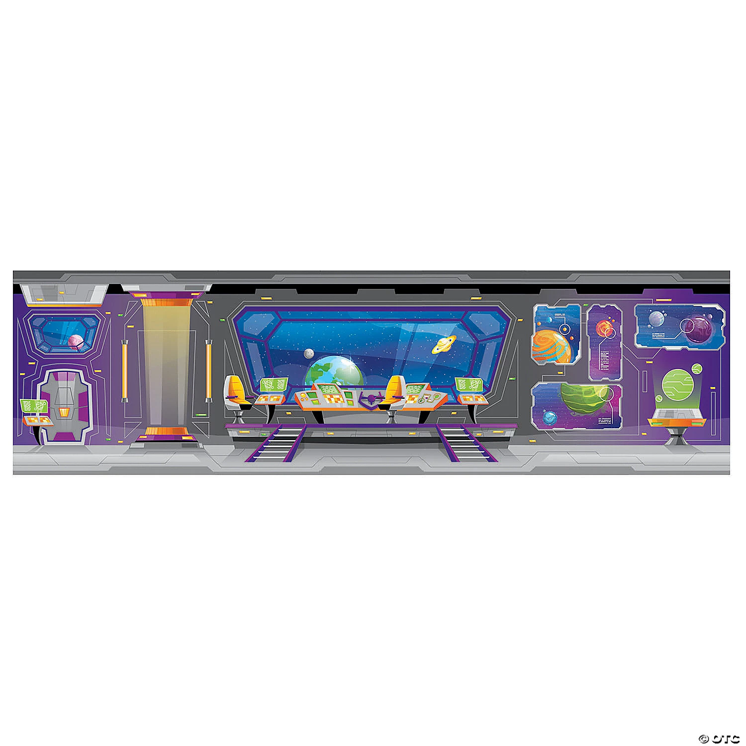 Large Spaceship Backdrop Banner - 7 Pc. 3 Large Spaceship Backdrop Banner - 7 Pc.