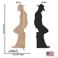 Leaning Cowboy Silhouette Life-Size Cardboard Stand-Up -DIY Photo Booth Sales Shop leaning cowboy silhouette life size cardboard stand up13960086 a01