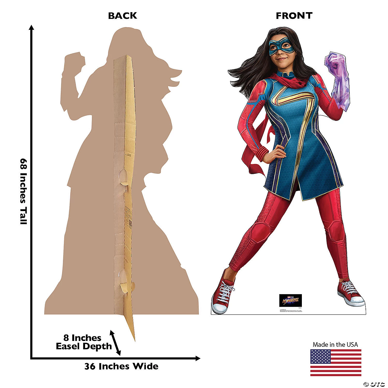Lifesize Marvel Comics Ms. Marvel Lifesize Cardboard Stand-Up 4 Lifesize Marvel Comics Ms. Marvel Lifesize Cardboard Stand-Up - Image 2