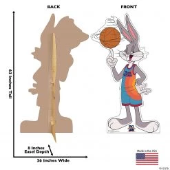 Lifesize Space Jam: A New Legacy Bugs Bunny Cardboard Stand-Up 5 Lifesize Space Jam: A New Legacy Bugs Bunny Cardboard Stand-Up -DIY Photo Booth Sales Shop lifesize space jam a new legacy bugs bunny cardboard stand up14151563 a01