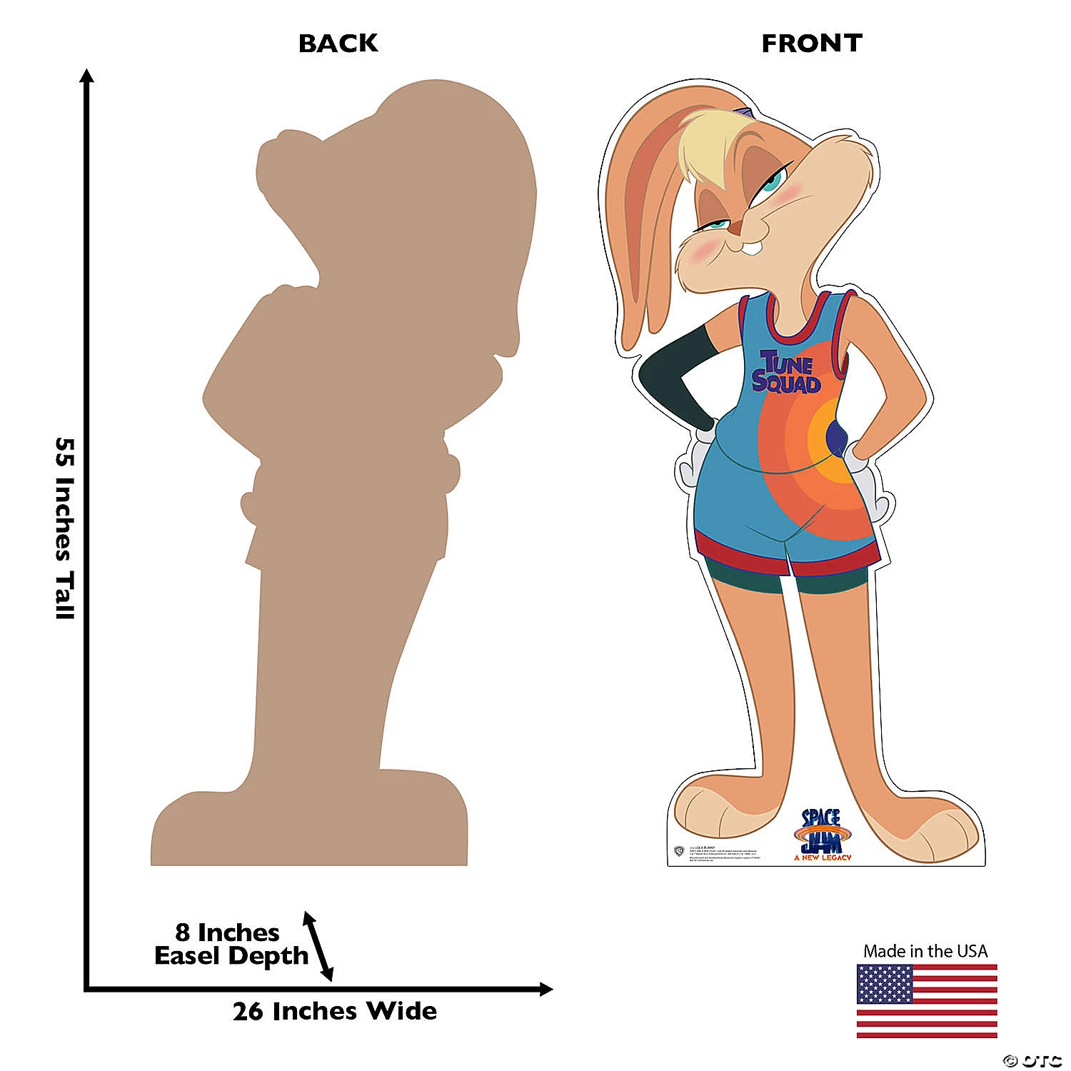 Lifesize Space Jam: A New Legacy Lola Bunny Cardboard Stand-Up 4 Lifesize Space Jam: A New Legacy Lola Bunny Cardboard Stand-Up - Image 2