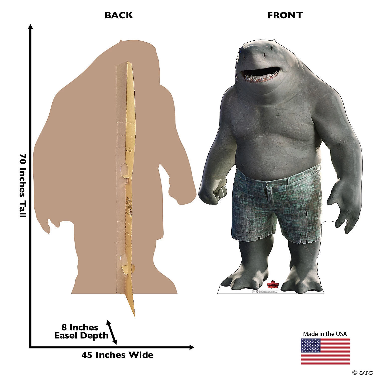 Lifesize Suicide Squad 2 King Shark Cardboard Stand-Up 4 Lifesize Suicide Squad 2 King Shark Cardboard Stand-Up - Image 2