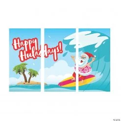 Luau Santa Backdrop - 3 Pc. -DIY Photo Booth Sales Shop luau santa backdrop 3 pc 13910009 a01