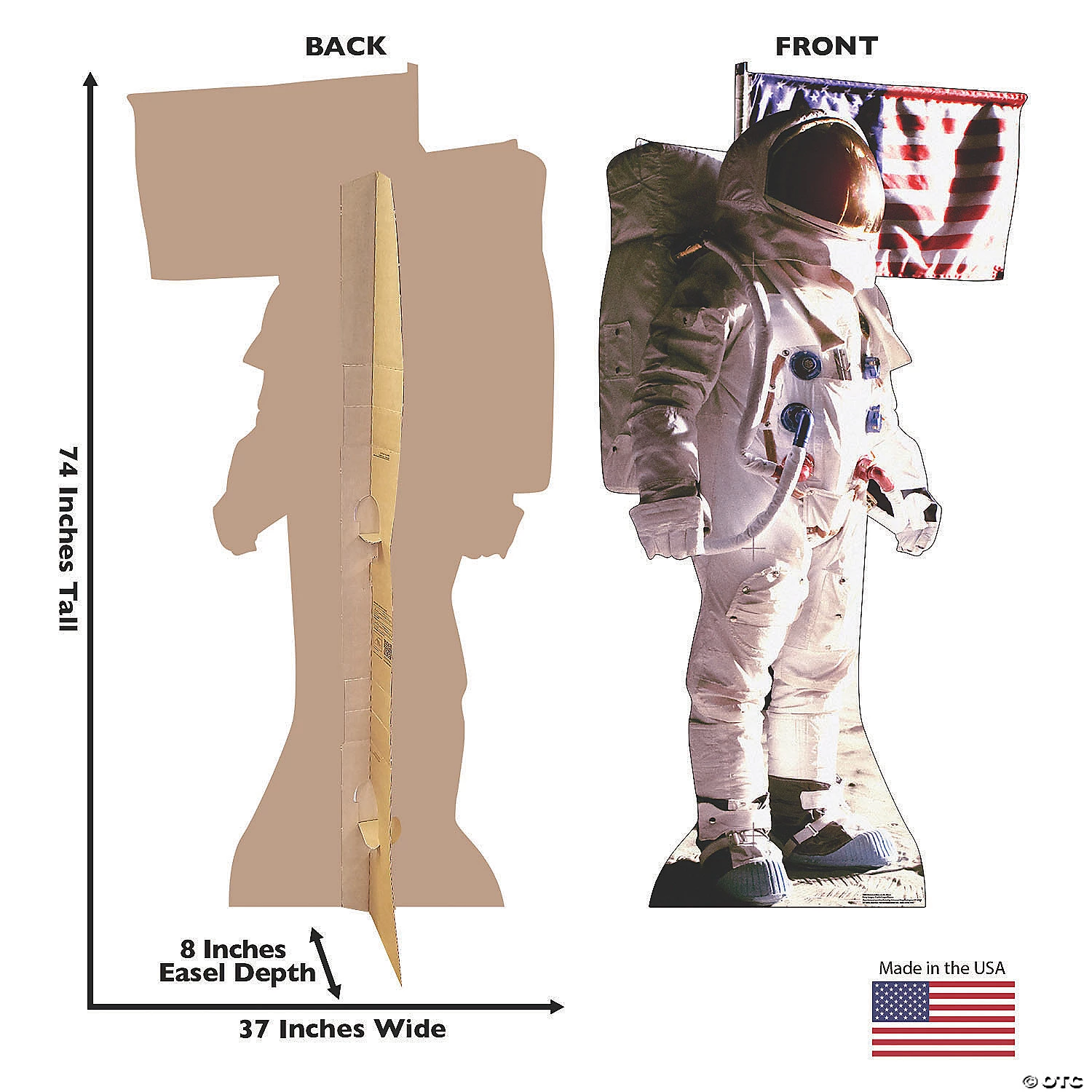 Man on the Moon Astronaut Lifesize Cardboard Stand-Up 5 Man on the Moon Astronaut Lifesize Cardboard Stand-Up - Image 3