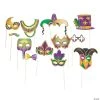 Mardi Gras Photo Stick Props- 12 Pc.