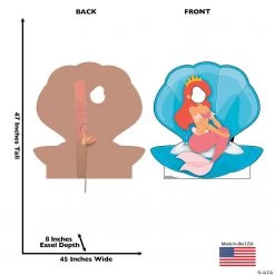 Mermaid in Clam Shell Stand-In Life-Size Cardboard Stand-Up -DIY Photo Booth Sales Shop mermaid in clam shell stand in life size cardboard stand up13847240 a01