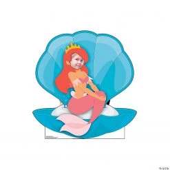 Mermaid in Clam Shell Stand-In Life-Size Cardboard Stand-Up -DIY Photo Booth Sales Shop mermaid in clam shell stand in life size cardboard stand up13847240 a02