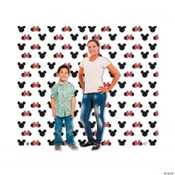 Mickey & Minnie Ears Step & Repeat Cardboard Background Stand-Ups -DIY Photo Booth Sales Shop mickey and minnie ears step and repeat cardboard background stand ups13847254 a02