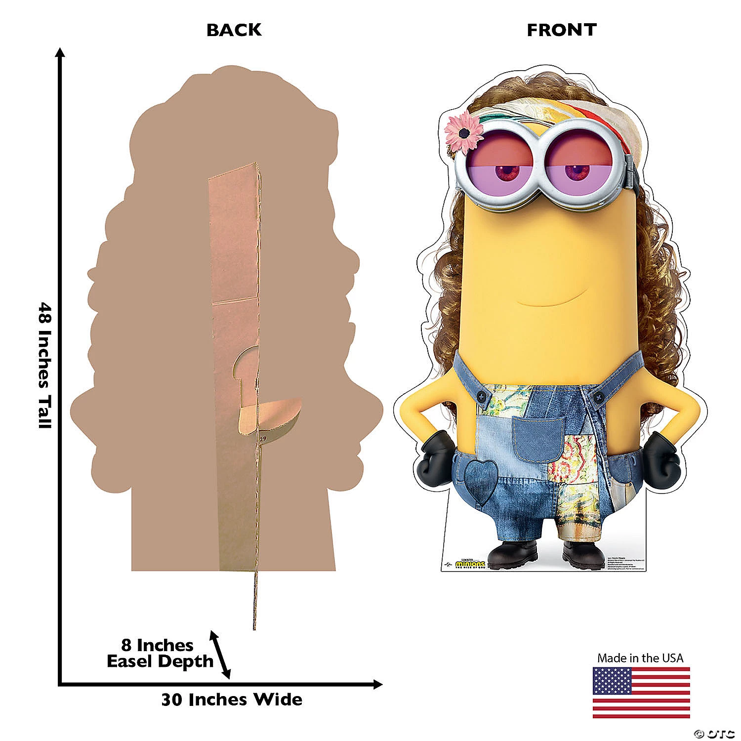 Minions™ Rise of Gru Kevin Hippie Lifesize Cardboard Stand-Up 4 Minions™ Rise of Gru Kevin Hippie Lifesize Cardboard Stand-Up - Image 2