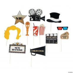 Movie Night Photo Stick Props- 12 Pc.