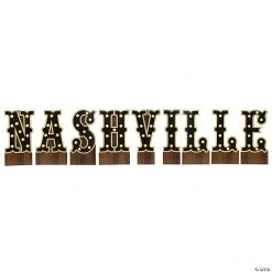 Nashville Letter Stand-Up Set - 9 Pc.