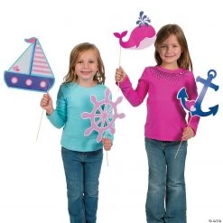 Nautical Photo Stick Props - 12 Pc. -DIY Photo Booth Sales Shop nautical photo stick props 12 pc 13733465 a01