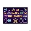 Neon Lights Backdrop Halloween Decoration - 3 Pc. -DIY Photo Booth Sales Shop neon lights backdrop halloween decoration 3 pc 13846631