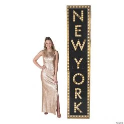 New York Marquee Column Cardboard Stand-Up