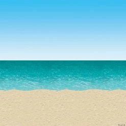 Ocean And Beach Backdrop