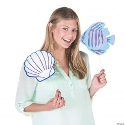 Ocean Dreams Photo Stick Props- 12 Pc. -DIY Photo Booth Sales Shop ocean dreams photo stick props 12 pc 13820703 a01